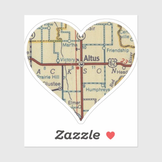 Altus OK Vintage Map (Sheet)