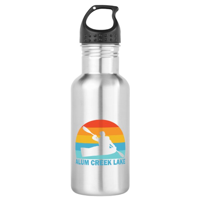 Alum Creek Lake Ohio Kayak 532 Ml Water Bottle (Front)