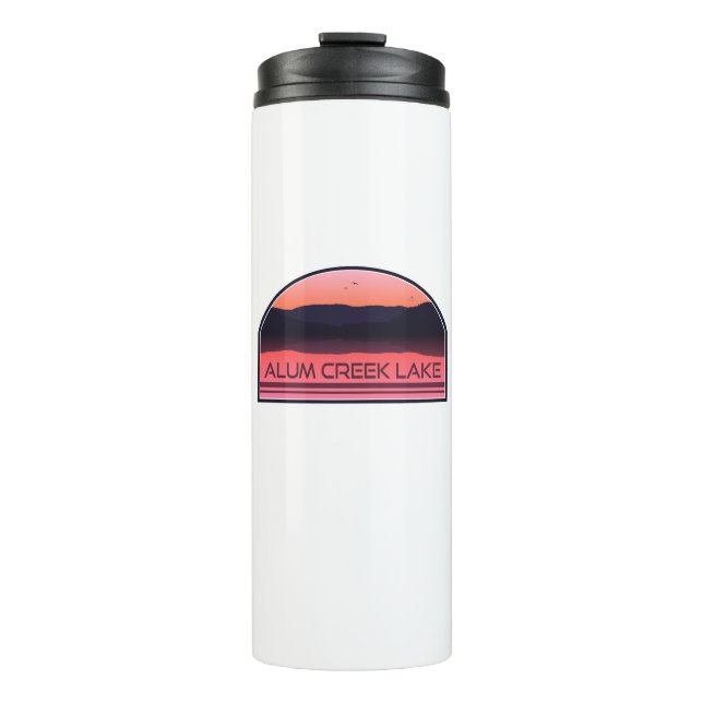 Alum Creek Lake Ohio Red Sunrise Thermal Tumbler (Front)
