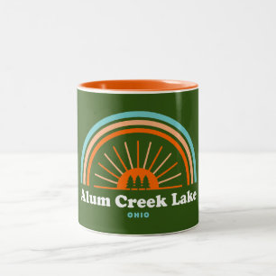 Alum Creek Lake Rainbow Two-Tone Coffee Mug