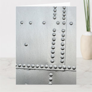 Aluminium Aircraft Skin Abstract  Card