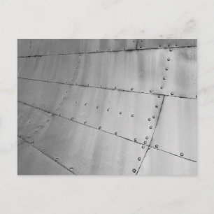 Aluminium Aircraft Skin Abstract   Holiday Postcard