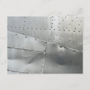 Aluminium Aircraft Skin  Holiday Postcard