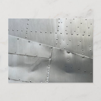Aluminium Aircraft Skin Holiday Postcard