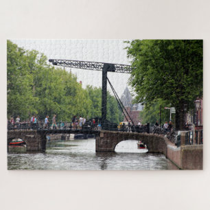 Aluminium bridge, Amsterdam, Holland Jigsaw Puzzle