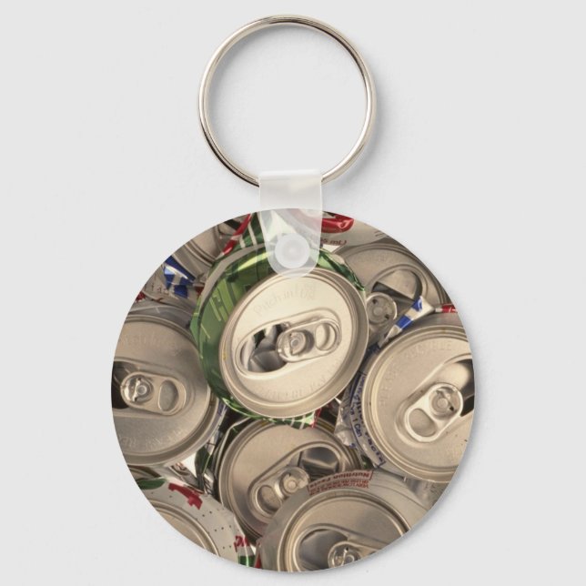 Aluminium cans, recycled key ring (Front)