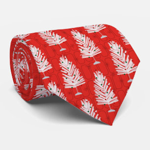 Aluminium Christmas Trees Red Christmas Tie