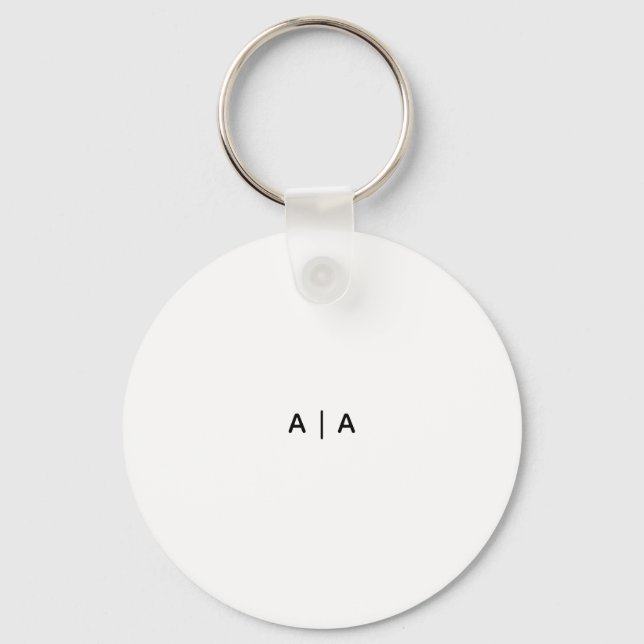 Aluminium Circle, 2" Key Ring (Front)