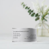 Aluminium Construction Business Cards (Standing Front)