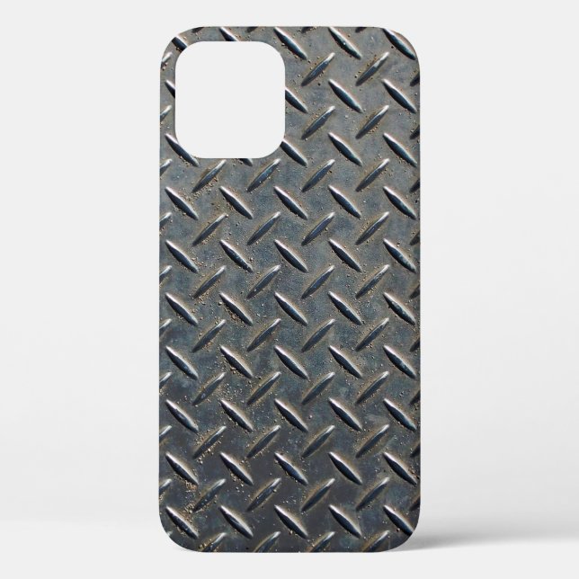 Aluminium dark list with rhombus shapes Case-Mate iPhone case (Back)