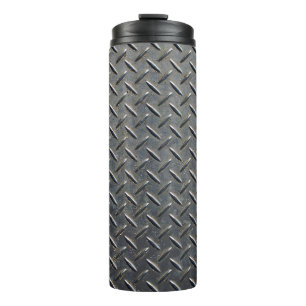 Aluminium Dark: Rhombus Shape Design Thermal Tumbler