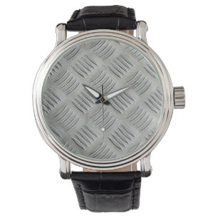 Aluminium Diamond Pattern Watch