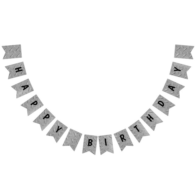 aluminium diamond plating for birthday bunting  (All)