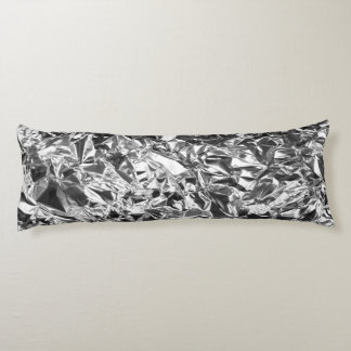 Aluminium Foil Design Silver Colour Body Cushion