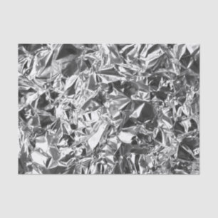 Aluminium Foil Design Silver Colour Tissue Paper