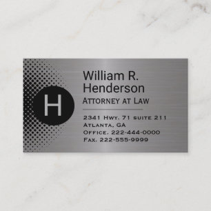 Aluminium Look Custom Business Card