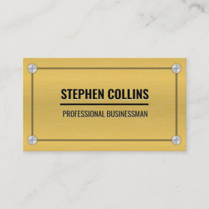 Aluminium Metal and Screws Business Card