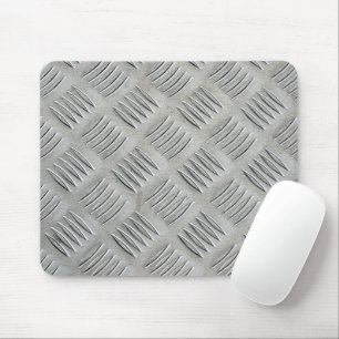 Aluminium Texture Diamond Pattern Mouse Mat