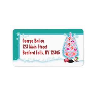 Aluminium Tree Large Return Address Labels