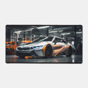 aluminum futuristic race car desk mat