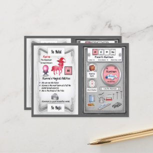 Alumna - Aluminium Horn Unicorn Game Card