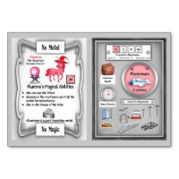 Alumna-Aluminium Horn Unicorn Trading Card