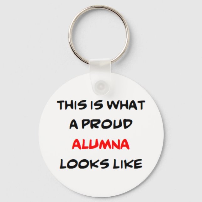 alumna, proud key ring (Front)