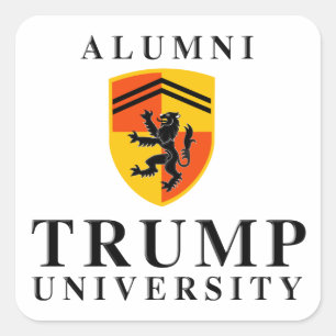 Alumni of Trump University --.png Square Sticker