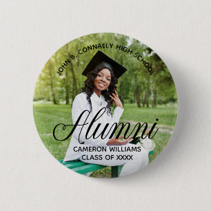 Alumni Photo High School Reunion Custom Name Tag 6 Cm Round Badge