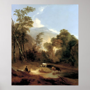 Alvan Fisher Pastoral Landscape Poster