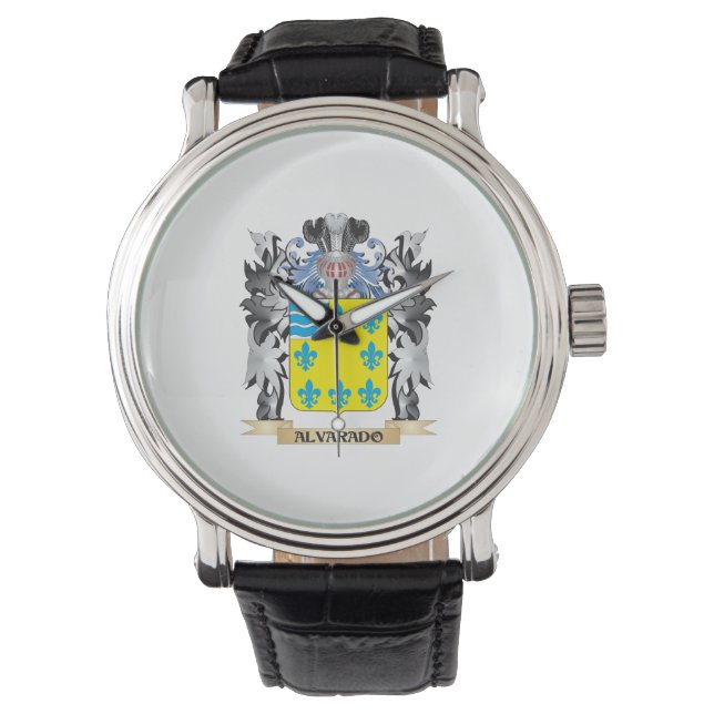 Alvarado Coat of Arms - Family Crest Watch (Front)