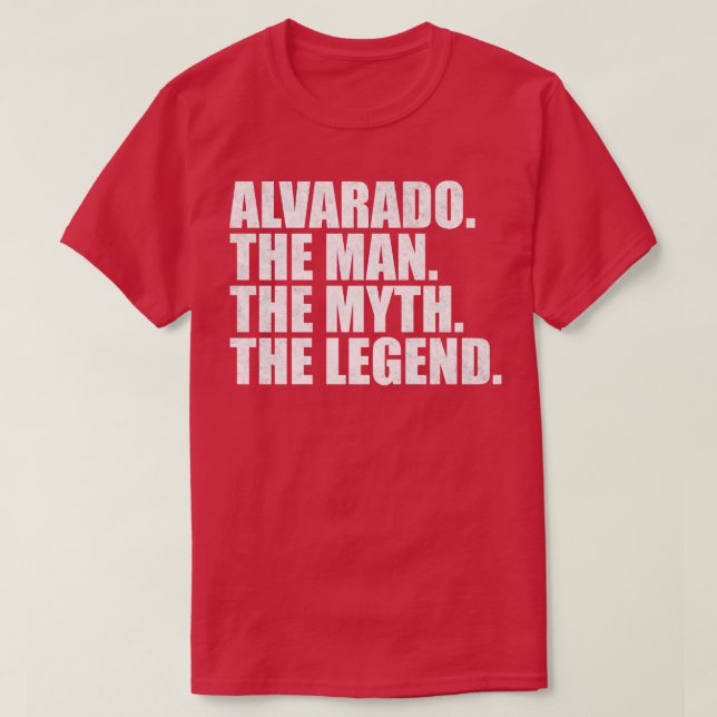 AlvaradoAlvarado Family name Alvarado last Name Al T-Shirt (Design Front)
