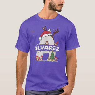 Alvarez Christmas Shirt w Alvarez Name for funny X