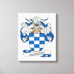 Alvarez Family Crest Canvas Print