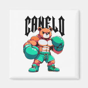 Alvarez Mexicano Boxing Bear Mexican Pride Patriot Magnet