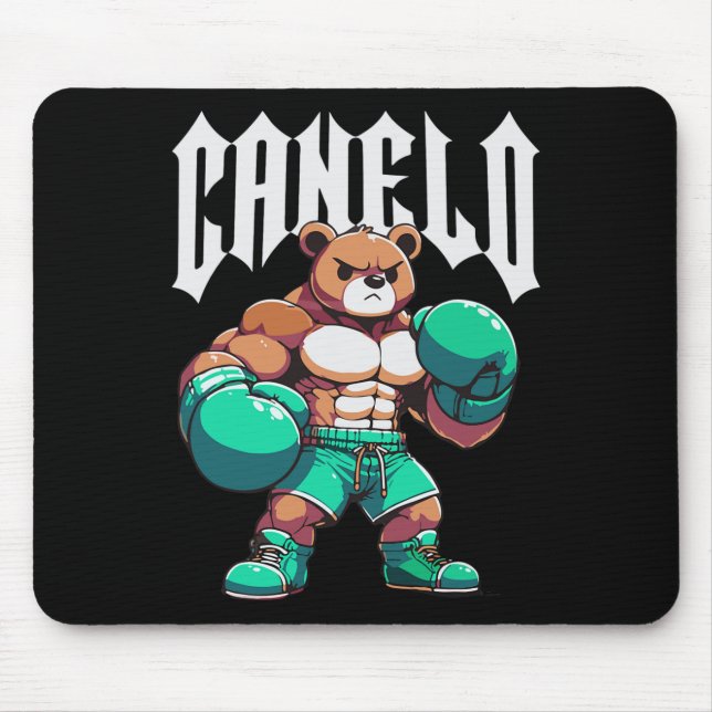 Alvarez Mexicano Boxing Bear Mexican Pride Patriot Mouse Mat (Front)