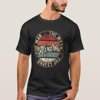 Alvaro The Man The Myth The Legend First Name Alva T-Shirt