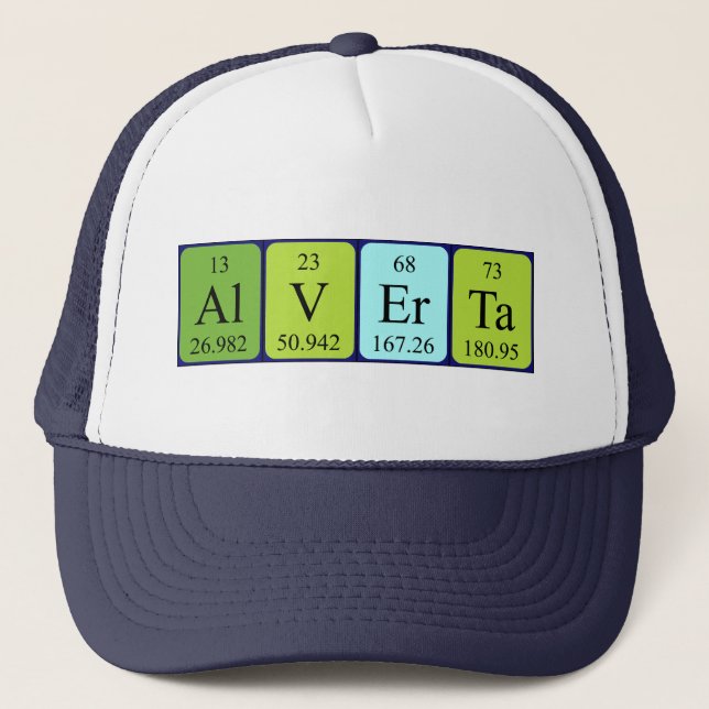 Alverta periodic table name hat (Front)