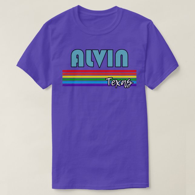 Alvin Texas Pride  Alvin LGBT Gift LGBTQ Supporter T-Shirt (Design Front)
