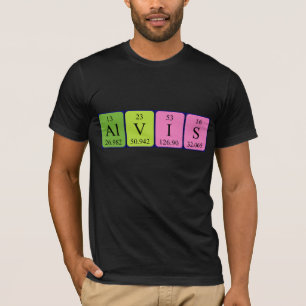 Alvis periodic table name shirt