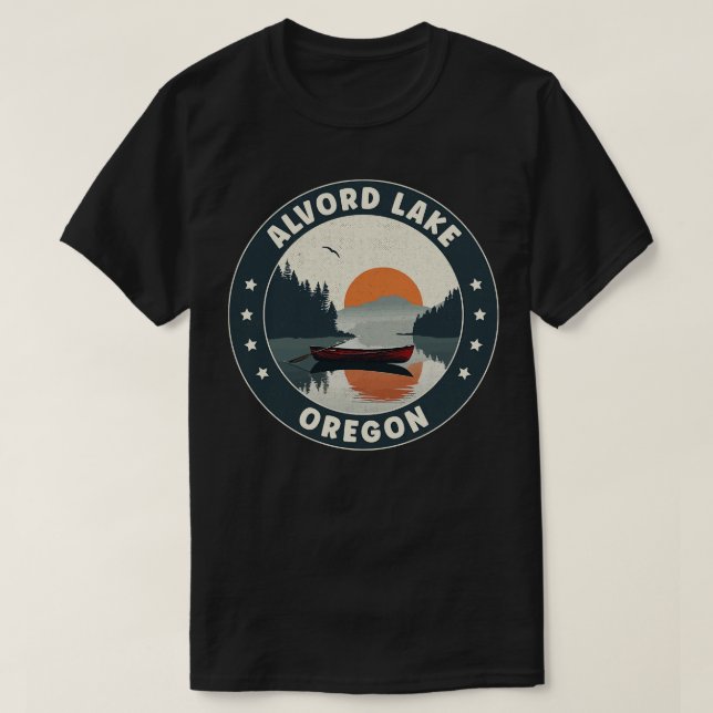 Alvord Lake Oregon Sunset T-Shirt (Design Front)
