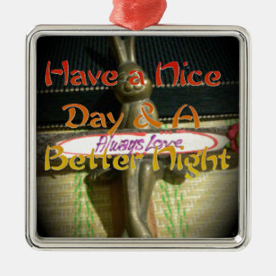 Alwaus Love Hakuna Matata Have a nice day and a Be Metal Tree Decoration