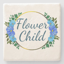 Always a Flower Child blue botanical floral