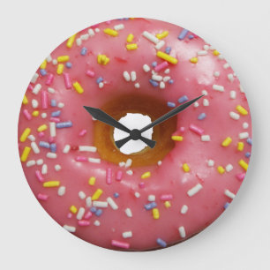 Always a good time for doughnut large clock
