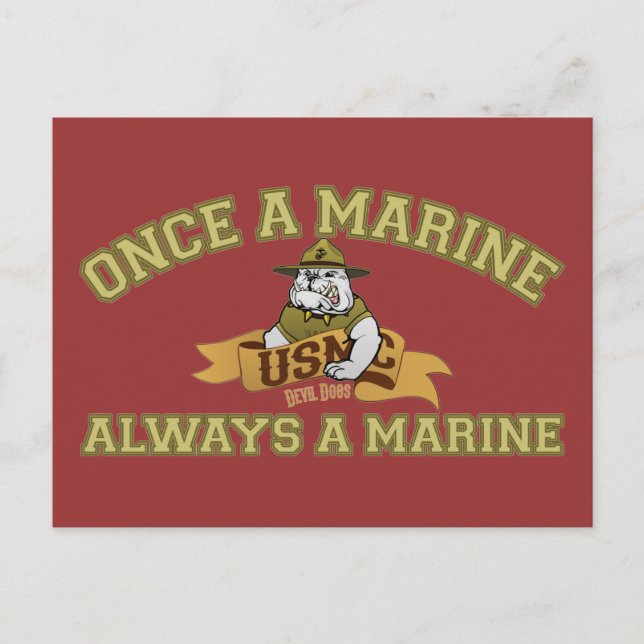 Always A Marine Postcard (Front)