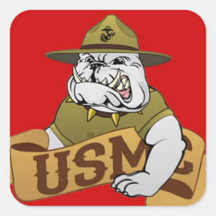 Always A Marine Square Sticker