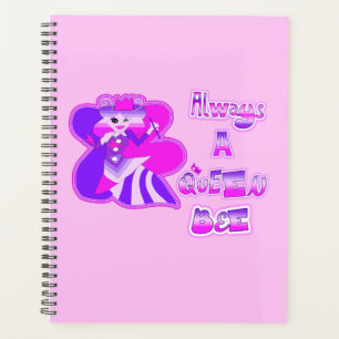 Always a queen bee baby pink spiral photo planner