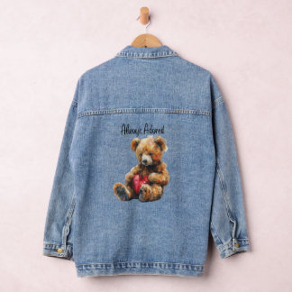 Always Adored Teddy Bear Women's Denim Jacket