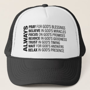Always Aesthetic Christian Quotes God Art Gospel G Trucker Hat