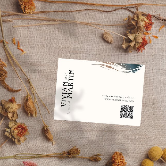 Always and for Eternity Wedding QR code RSVP cards (Creator Uploaded)